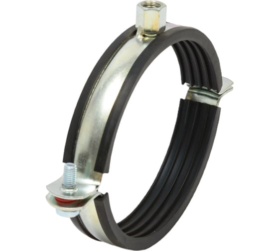 Хомут с EPDM уплотнителем UWS 107-116 мм, 4", с комбинированной гайкой М8/М10 80 .020.400.K 130774