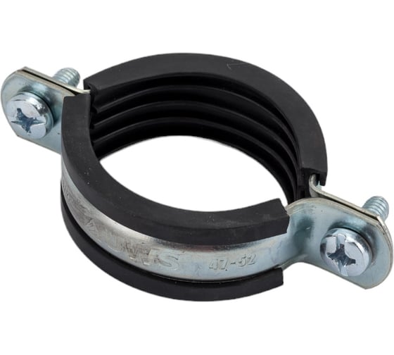 Хомут с EPDM уплотнителем UWS 47-52 мм, 1 1/2", с гайкой М8, в комплекте ш+д 022.112.S