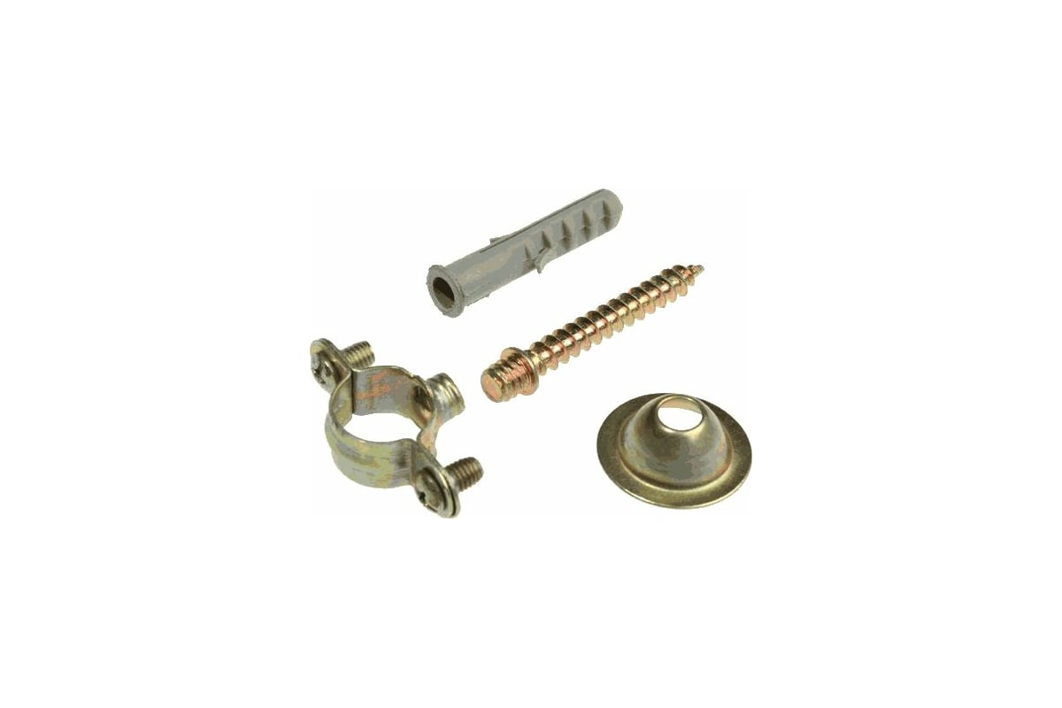 Оцинкованный хомут Terma 50 мм, без резинового уплотнителя, шуруп ...