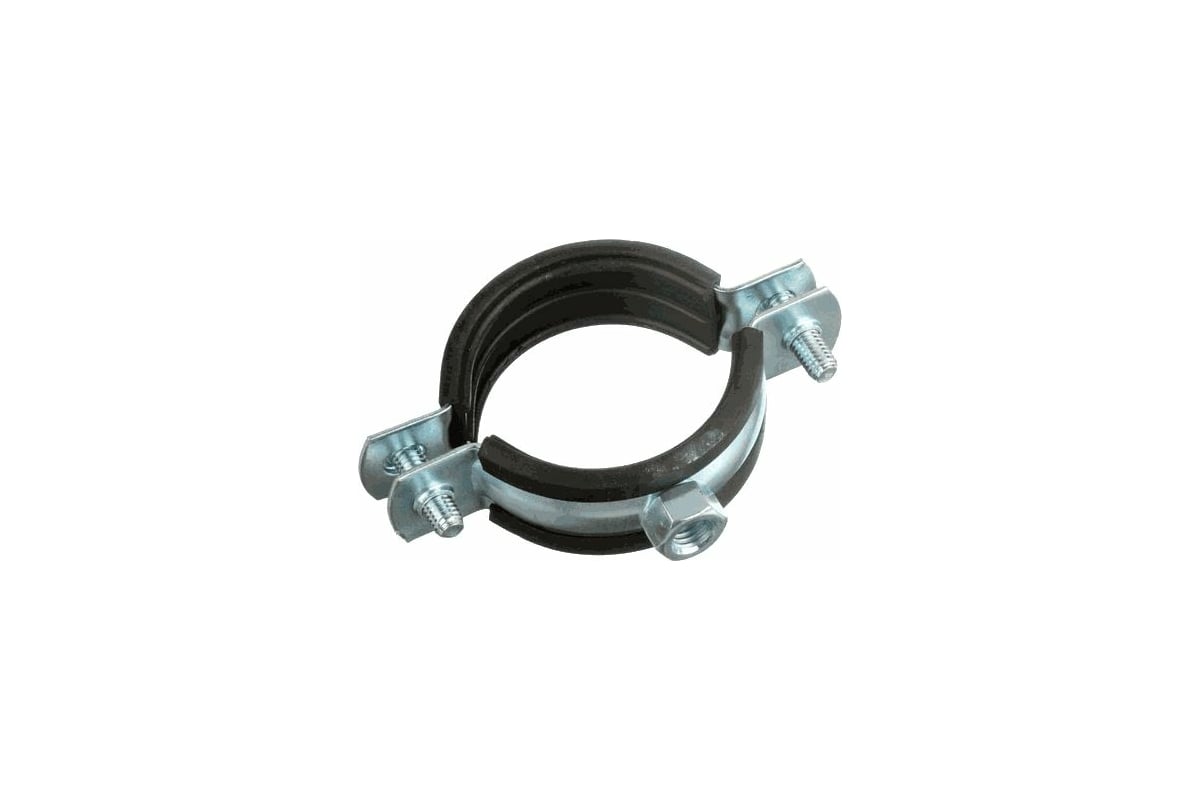 Оцинкованный хомут с резиновым уплотнителем Terma 2.1/2" 72-78 мм, с ...