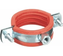 Усиленный оцинкованный хомут с резиновым уплотнителем Terma 31/2" 99-105 мм, с гайкой М10 Heavy 24311 30950