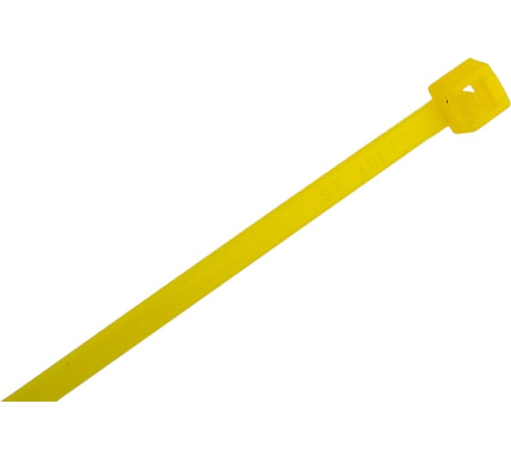 Стяжки SapiSelco желтого цвета, 2.5x100 мм, полиамид 6.6, 100 шт. SEL.14.202R
