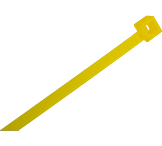 Стяжки SapiSelco желтого цвета, 2.5x100 мм, полиамид 6.6, 100 шт. SEL.14.202R