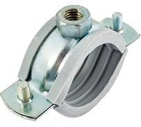 Металлический сантехнический хомут с резиновым уплотнением Хоммет 1" (32-37 мм), М8 GRUS001