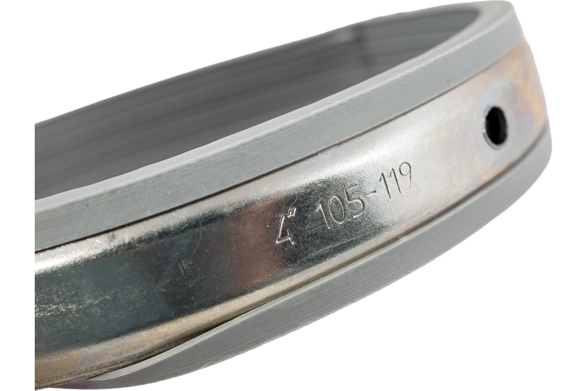 Металлический сантехнический хомут с резиновым уплотнением Хоммет 4 ...