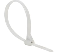 Нейлоновый хомут со стальным зубом EKF PROxima (б), 4x200, 100 шт. plc-fl-ctsbw-4x200