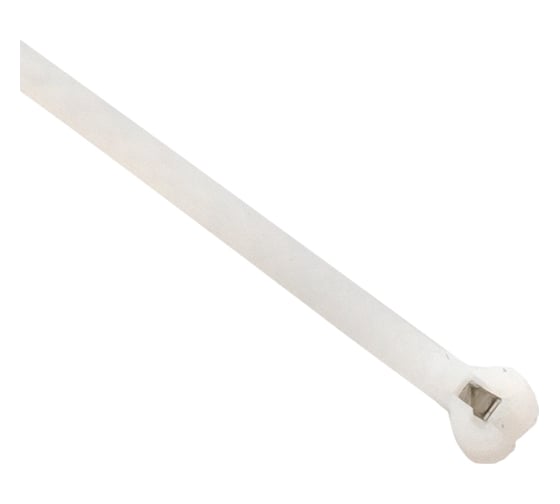 Нейлоновый хомут со стальным зубом EKF PROxima (б), 4x150, 100 шт. plc-fl-ctsbw-4x150