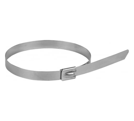 Хомут EKF FlexLock PROxima из нержавеющей стали AISI 304 7.9x290, 10 шт. plc-fl-tss-304-7.9x290-r 1