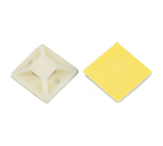 Площадка самоклеящаяся EKF PROxima 20x20 мм, белая, 20 шт. plc-20x20-r