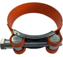 Силовой хомут c полимерным покрытием KIT++ 104-112/24-М8, оранжевый, Россия 317RR104