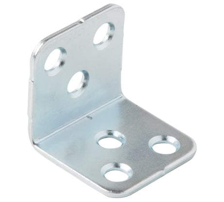 Мебельный уголок STARFIX 32x32x32 мм, белый цинк, 4 шт. в зип-локе SMM1-67894-4