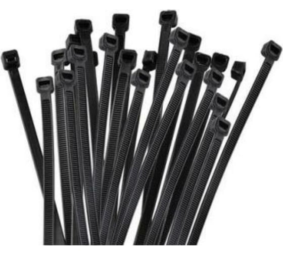 Кабельная стяжка хомут HLT 150x2,5 мм,черный, нейлон, уп. 100 шт. 4670042793619 1