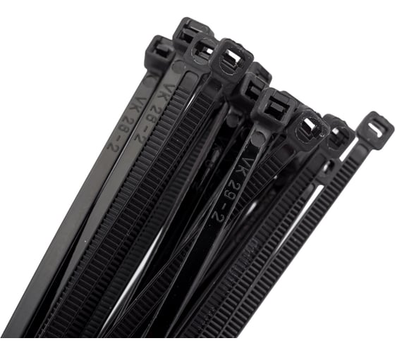 Кабельная стяжка хомут HLT 250x3.6 мм,черный, нейлон, уп. 100 шт. 4670042793671