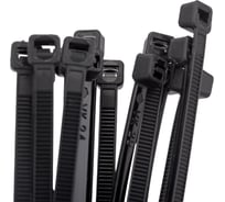 Кабельная стяжка хомут HLT 300x4,8 мм,черный, нейлон, уп. 100 шт. 4670042793732