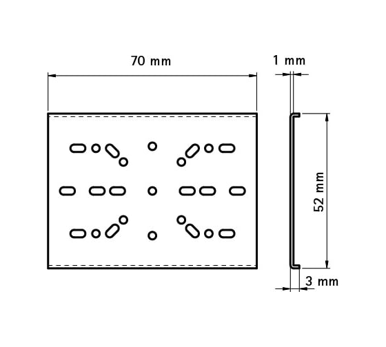 Фиксирующая пластина Walraven к профилю BISMAT 0835000