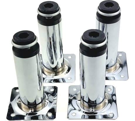 Опора для мебели ЭЛИМЕТ Н-100 мм, D30, комплект 4 шт. БП-00002359