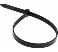 Ленточный хомут с нейлоновым язычком BERNER черный, 202x3,6 мм, 100 шт. 182853