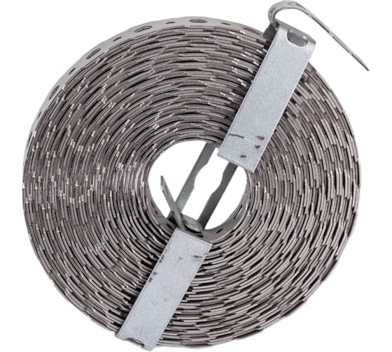 Перфорированная лента VORMANN 16x0,9 мм, 10 м, нержавеющая сталь 011403016