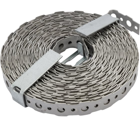 Перфорированная лента VORMANN 16x0,9 мм, 10 м, нержавеющая сталь 011403016