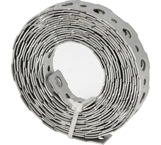 Перфорированная лента VORMANN 16x0,9 мм, 3 м, нержавеющая сталь 011401016 1