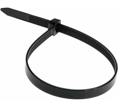 Ленточный хомут с нейлоновым язычком BERNER черный, 150x3.6, 100 шт. 772399