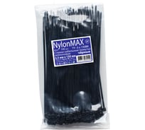 Кабельная стяжка (хомут) Nylon Max нейлоновая, 2.5x150, черный, 100 шт. TY-3X150Bk
