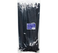 Кабельная стяжка (хомут) Nylon Max нейлоновая, 7.6x300, черный, 100 шт. 4603777989323 TY-8X300Bk 23688615