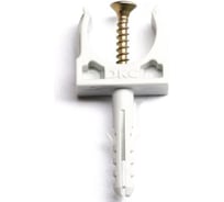 Держатель для труб DKC клипса d32мм+дюбель с винтом 50шт 51332DIY