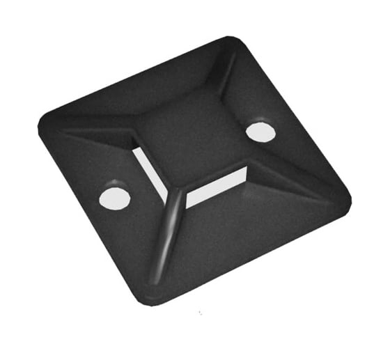 Нейлоновые площадки Grisard Electric 25x25 мм, черные, 100 шт./уп. GRE-010-1007