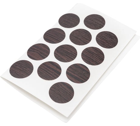 Самоклеющаяся заглушка Локри D-20 мм, венге, 24 шт. 106712