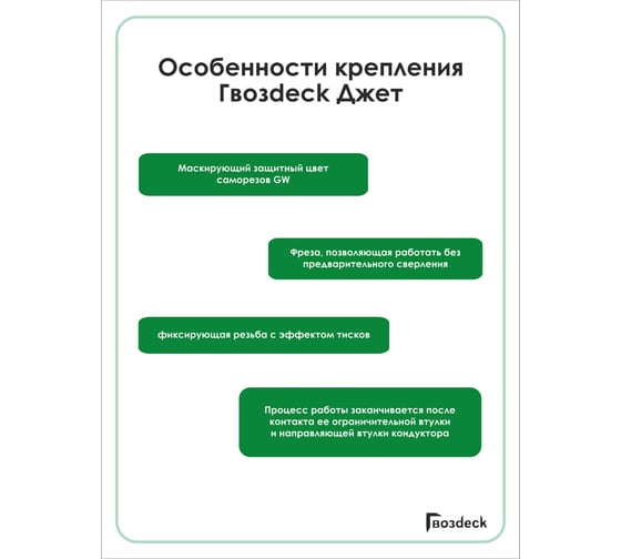 Инструмент Гвозdeck Джет для доски 110-150 мм, упак. 1 шт., бита (Torx15, 85 мм) в комплекте TOOL01WG01