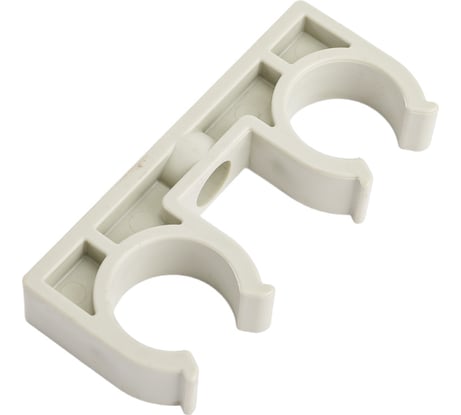 Двойная опора Политэк 20 PPRC серый 9000020020с