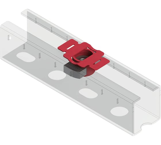 Гайка быстрого монтажа TERMOCLIP потайная, twn 41 6f, М8, 10 шт. 9366001F10