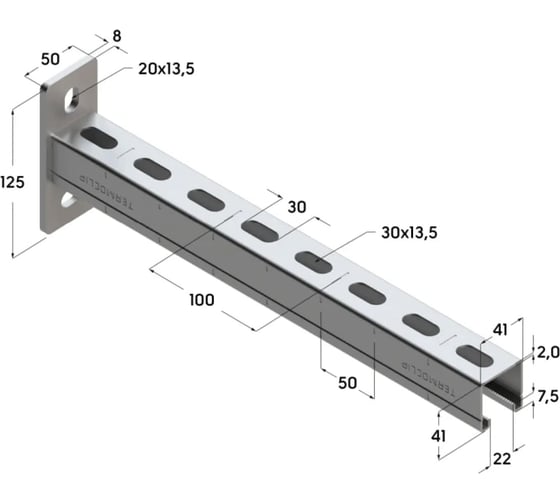 Консоль TERMOCLIP тса 41x41x2,0-1000 9372006