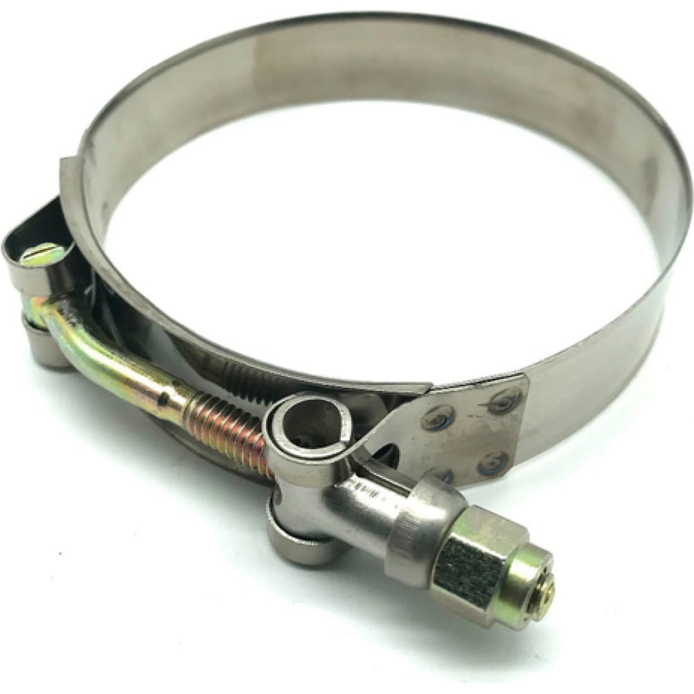 Усиленный хомут TITAN LOCK 80-85 мм, нержав. сталь (лента+болт AISI 304 ...