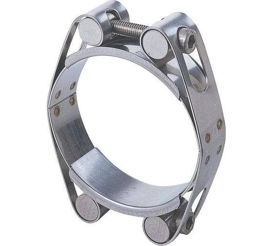 Двухболтовый силовой хомут TITAN LOCK 130-140 мм, нерж. сталь TL130-140DRCSS 1