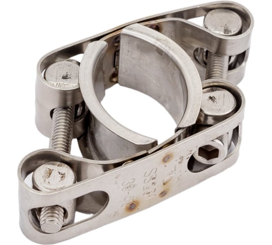 Двухболтовый силовой хомут TITAN LOCK 30-40 мм, нерж. сталь TL30-40DRCSS