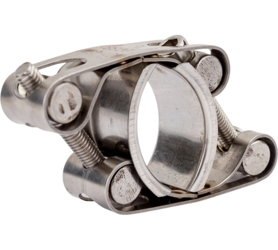 Двухболтовый силовой хомут TITAN LOCK 30-40 мм, нерж. сталь TL30-40DRCSS