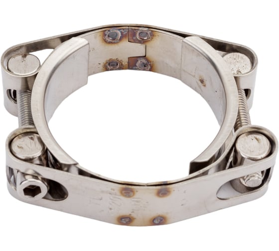 Двухболтовый силовой хомут TITAN LOCK 50-60 мм, нерж. сталь TL50-60DRCSS