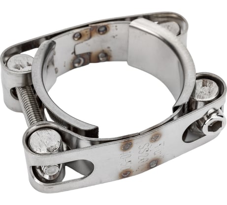Двухболтовый силовой хомут TITAN LOCK 40-50 мм, нерж. сталь TL40-50DRCSS