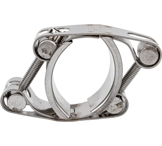 Двухболтовый силовой хомут TITAN LOCK 40-50 мм, нерж. сталь TL40-50DRCSS