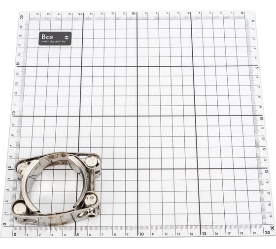 Двухболтовый силовой хомут TITAN LOCK 40-50 мм, нерж. сталь TL40-50DRCSS
