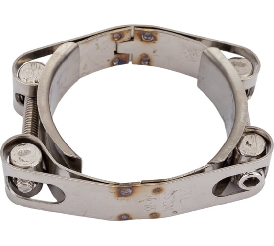 Двухболтовый силовой хомут TITAN LOCK 55-65 мм, нерж. сталь TL55-65DRCSS 1
