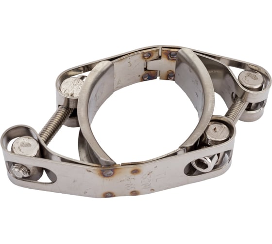 Двухболтовый силовой хомут TITAN LOCK 55-65 мм, нерж. сталь TL55-65DRCSS
