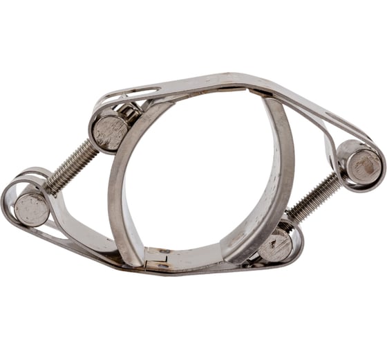 Двухболтовый силовой хомут TITAN LOCK 55-65 мм, нерж. сталь TL55-65DRCSS