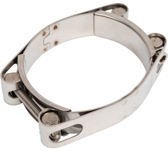 Двухболтовый силовой хомут TITAN LOCK 70-80 мм, нерж. сталь TL70-80DRCSS 1