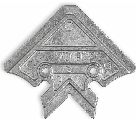 Соединитель Mebax 7019, силумин, 20х45 00-00000713