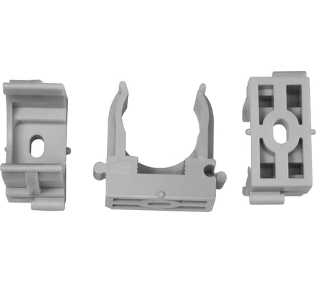Крепежная клипса для монтажа газовым монтажным пистолетом FIXPISTOLS F-CPE16 серая, 100 шт. 2-2-4-4614