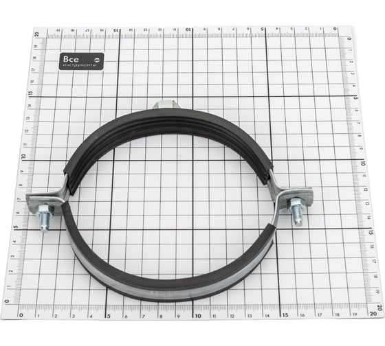 Cантехнический хомут с гайкой для труб СВК 4 1/2'' М10, 120-129 SVK-Fe120М10p Н0000025918