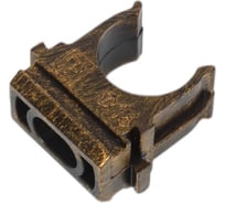 Крепеж-клипса для трубы Bironi пвх, цвет бронза, 10 шт./уп. BTK1-16-25-10